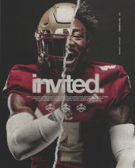 Boston College Football, Rugby Design, Football Poses, Sports Advertising, Sports Design Ideas, Gym Poster, Desain Buklet, Photoshop Design Ideas, Sports Design Inspiration