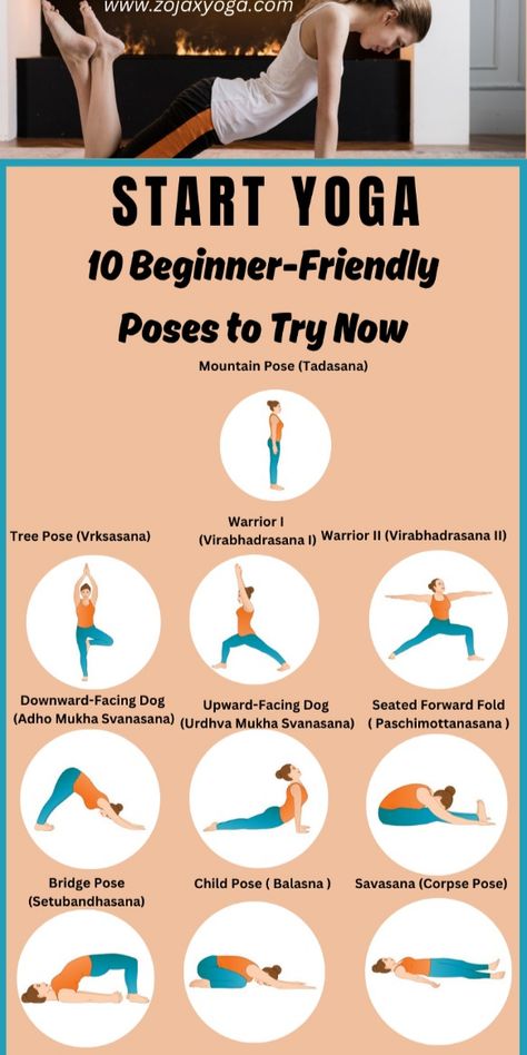 10 Minute Yoga For Beginners, How To Start Yoga At Home For Beginners, 10 Yoga Poses To Do Everyday, Yoga Look, Quick Yoga Routine, Simple Yoga Poses For Beginners, Benefit Of Yoga, Yoga Poses For Women, Easy Yoga Poses For Beginners