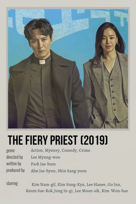 The Fiery Priest, Fiery Priest, Free Tv And Movies, Thriller Drama, Kdramas To Watch, Netflix Movies To Watch, Korean Drama Series, Drama Tv, Film Posters Minimalist