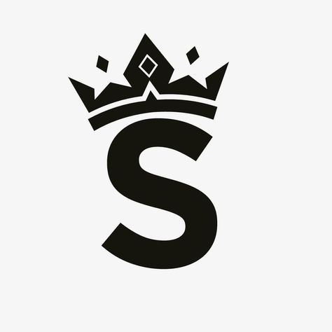 Crown Logo on Letter S Vector Template for Beauty, Fashion, Elegant, Luxury Sign S Pfp Letter, Pfp Letter, Roblox Pfp, Crown Logo, Vector Template, Heart Tree, Logo Banners, Cityscape Photos, Fashion Elegant