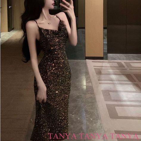 Party Night Club, Night Club Dress, Sequin Party, Club Dress, Mermaid Evening Dresses, Dresses Elegant, Party Night, Prom Gown, Bling Bling