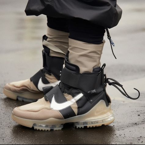 Futuristic Shoes, Cyberpunk Clothes, Nike Shoes Jordans, Street Fashion Men Streetwear, Futuristic Fashion, Diy Shoes, Sneakers Outfit, Sneakers Men Fashion, Boots And Sneakers