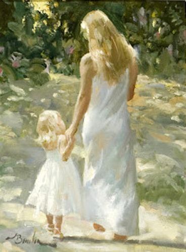 Joe Bowler, Mother Art, Wise Women, Romantic Art, Mother And Daughter, Sea Breeze, Woman Painting, Painting For Kids, Mothers Love