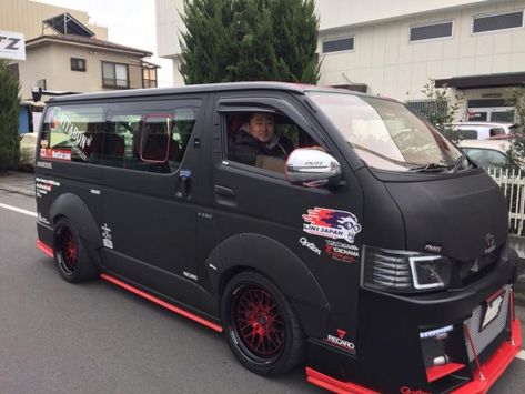 Toyota Hiace Van, Hiace Van, Toyota Van, Japanese Baby, Camper Boat, Custom Sneakers Diy, Nissan R35, Motorcross Bike, Rottweiler Lovers