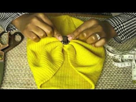 Turban Diy, Diy Beanie, Beanie Diy, Hat Turban, Turban Tutorial, Sewing Hats, Hat Diy, Headband Tutorial