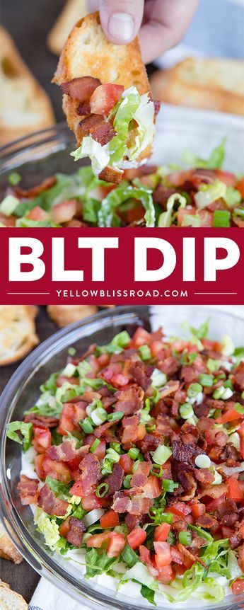 Blt Dip Recipe, Appetizers Cold, Cold Dip, Blt Dip, Cold Dips, Cheesecake Dip, Taco Dip, Buffalo Chicken Dip, Game Day Food