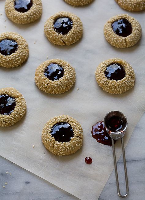 Concord Grape Recipes That Prove This Fall Fruit Is Like Nothing Else | HuffPost Life Concord Grape Recipes, Hummus Without Tahini, Concord Grapes, Thumbprint Cookie, Jam Thumbprint Cookies, Grape Jam, Grape Recipes, Big Jar, Thumbprint Cookies Recipe