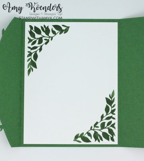 Stampin Up Around The Bend, Cheerful Daisies, Around The Bend, Leaf Images, Stampin Up Card Ideas, Fun Folds, Stampin Up Card, Green Cards, Fancy Fold Cards