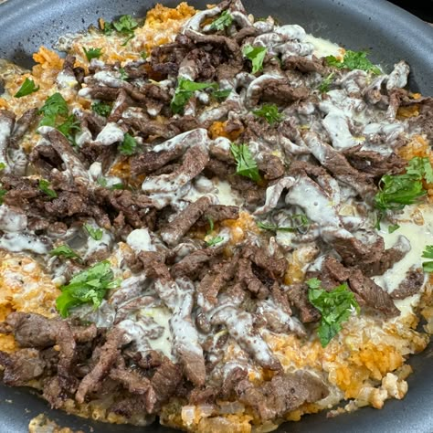 Cooking In The Midwest, Cheese And Rice, Mexican Steak, Luke Brown, Steak And Rice, Easy Salsa Recipe, Easy Steak, Beef And Potatoes, Cooking With Olive Oil