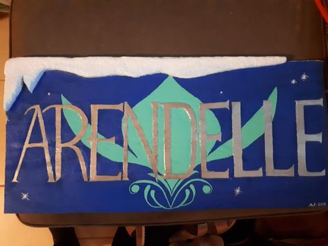 ARENDELLE sign for a friend's house Wood Working, Woodworking, Carving, Wood