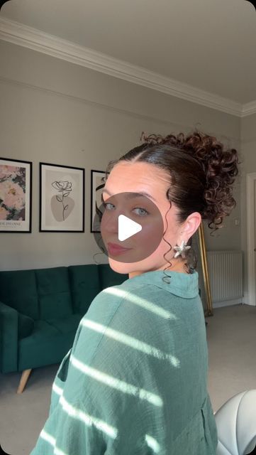 Sophie Marie on Instagram: "Curly hairstyle idea☀️

Perfect If you need your curls off your face 🫶

Using @fentyhair strong hold gel & edge brush! (Gifted) 

Send to your curlfriends who need curly hairstyle ideas 💌➰" Curly Hairstyle Ideas, Edge Brush, No Hands, Hairstyle Idea, Curly Hairstyles, Curly Hairstyle, Hairstyle Ideas, Need You, Makeup Nails