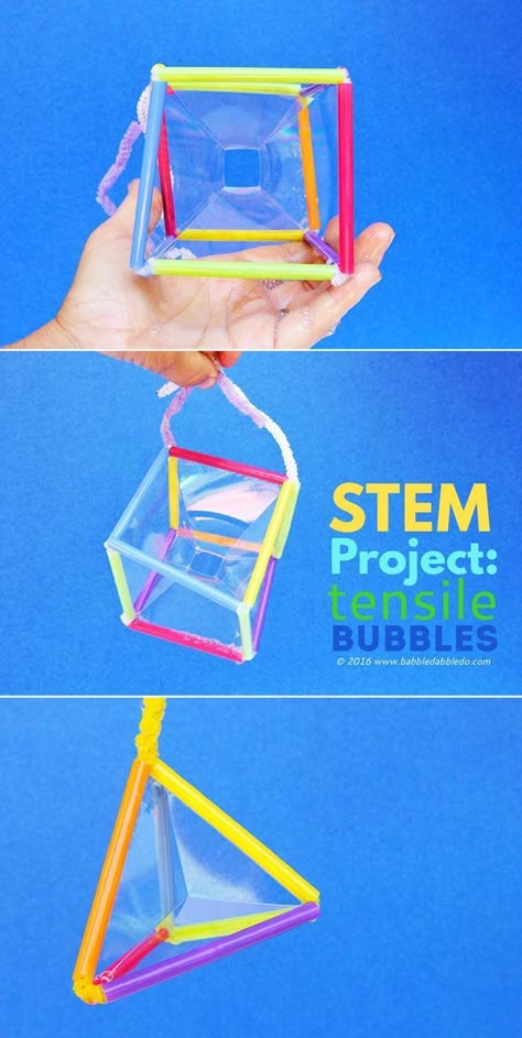 Bubble Activities, Fun Stem Activities, Stem Classes, Tensile Structures, Kid Experiments, Project For Kids, Learning Shapes, Stem For Kids, Engineering Projects