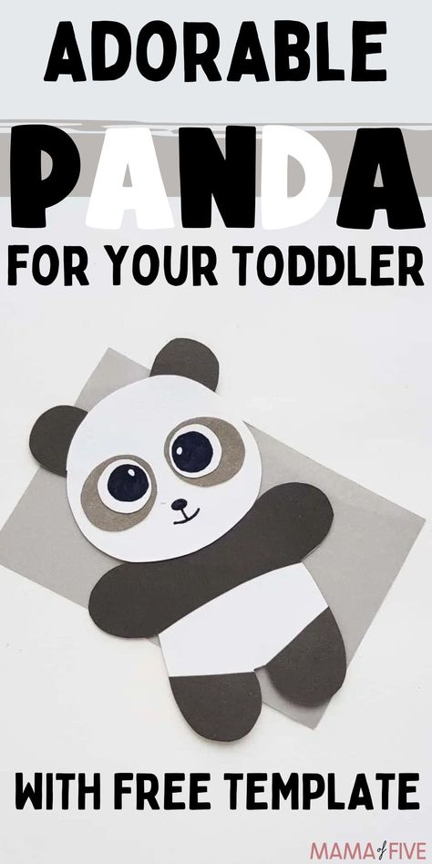 3d Panda Craft, Panda Bear Activities Preschool, Panda Crafts For Toddlers, Panda Bear Activities, Panda Crafts Preschool, Panda Paper Craft, Panda Crafts For Kids, Panda Bear Crafts, Cute Papercraft