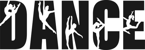 Dancer Cricut Projects, Dance Svg Files Free, Dancer Svg Free, Dance Sublimation Designs, Zumba Silhouette Dance, Dance Shirts Ideas, Dance Logo, Baton Twirling, Cheer Signs