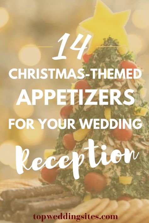 Christmas Themed Engagement Party Ideas, Winter Wedding Appetizers, Winter Wedding Reception Food, Christmas Wedding Appetizers, Christmas Bridal Shower Food Ideas, Winter Wedding Food Ideas Receptions, Christmas Wedding Snacks, Winter Wedding Appetizer Ideas, Christmas Bridal Shower Food