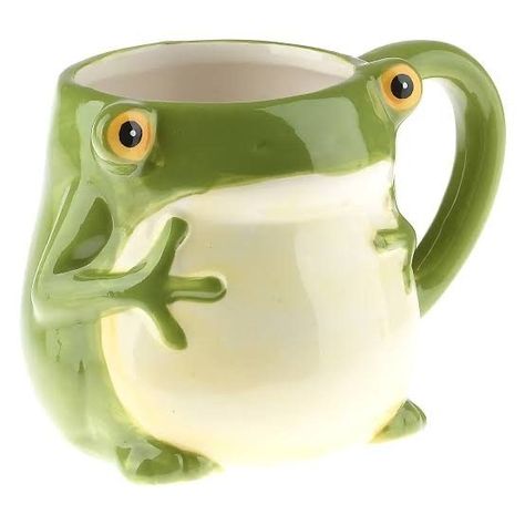 Fall Ceramic Ideas, Ceramic Mugs Designs Creative, Frog Items, Frog Kitchen, Frog Cup, Frog Things, Neutral Halloween Decor, Decor College Apartment, Leaf Frog