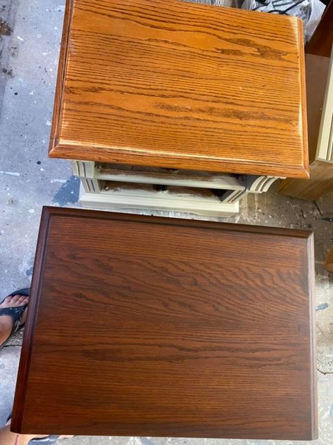 Restaining Oak Cabinets, White Gel Stain Over Oak, White Washed Oak Cabinets, General Finishes Gel Stain Colors, White Gel Stain, Home Decor Ideas White, Gel Staining Cabinets, Walnut Gel Stain, General Finishes Java Gel Stain