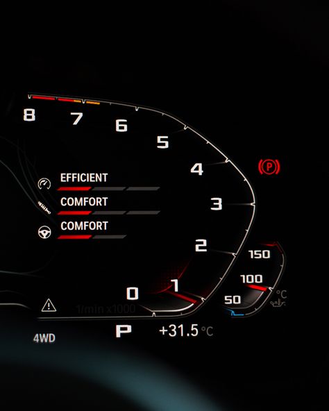 Bmw Dashboard, Red And Black Wallpaper, M5 Bmw, New Bmw, Dashboard Design, Garage Design, Bmw M4, Car Ride, Vehicle Gauge