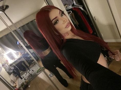 Red Hair Makeup, Wine Red Hair, Insta Baddie, Red Hair Inspo, Hair Red, Hair Inspo, Red Hair, Mirror, Instagram Photos