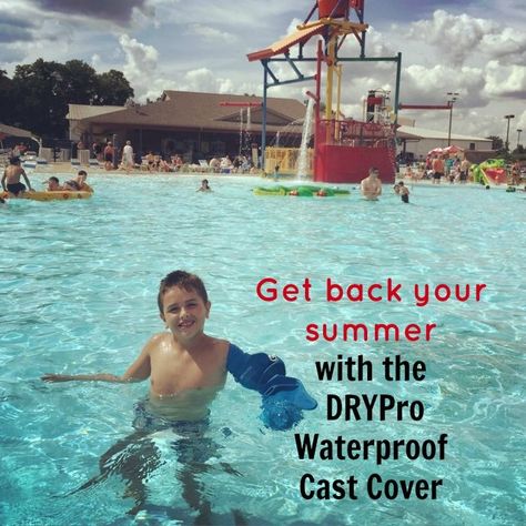 Get back your summer with the DRYPro Waterproof Cast Cover that allows you to swim or shower with a regular cast. Cast Covers Arm, Cast Decoration, Kids Cast, Arm Cast, Cast Covers, Leg Cast, Broken Arm, Shirts To Make, Best Crafts