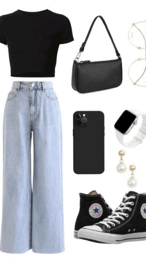 Casual Preppy Outfits, Trendy Outfits For Teens, Everyday Fashion Outfits, Casual Day Outfits, Quick Outfits, Easy Trendy Outfits, Simple Trendy Outfits, Cute Everyday Outfits, Really Cute Outfits