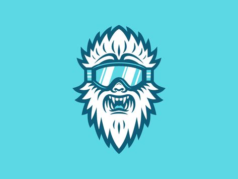 Workin on a 'Shred Yeti', here's his head so far. Kinda has an Vr Logo, Yeti Logo, Bigfoot Art, Sports Logo Inspiration, Learning Logo, Sports Logo Design, Logo Design Art, Logo Project, Logo Illustration