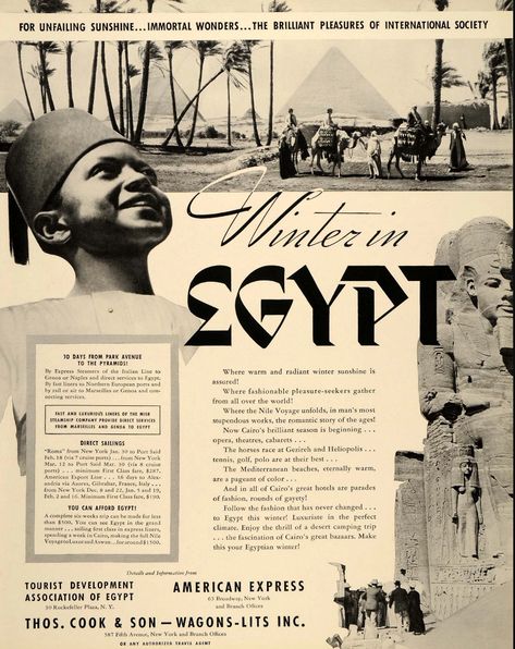 Egyptian Poster, Egypt Poster, Egypt Design, Old Film Posters, Pyramids Egypt, Travel Ad, Travel Ads, Principles Of Art, Prints Vintage