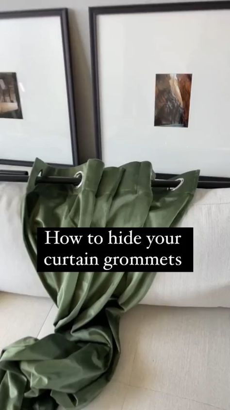 @withinthegrove shares her decor hack for hiding curtain grommets 😍😍. . . . . #curtains #curtainsdesign #furnishings #homedecor #stylehome… | Instagram Curtain Styles Living Room, Grommet Curtains Living Room, Grommets Curtains, Short Window Curtains, Curtain Grommets, Living Room Decor Farmhouse, Living Room Decor Brown Couch, Black Living Room Decor, Hiding Ugly