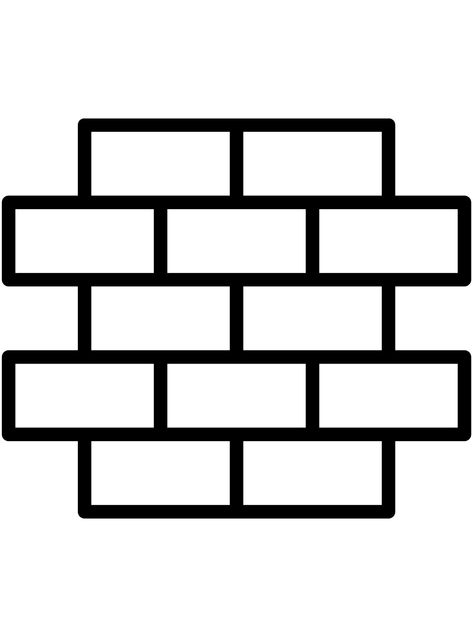 Bricks Wall - Lol Coloring Pages Brick Template Free Printable, Brick House Drawing Easy, Drawing Of Brick Wall, Brick Wall Printable, Brick Wall Background Drawing, Brick Wall Drawing, Christmas Favors Diy, Old Brick Wall Drawing, Drawing Coloring Pages