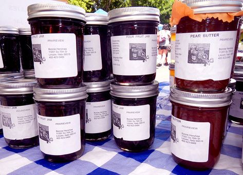 jams pear butter farmers market Selling Canned Goods, Selling Jam At Farmers Market, Foods To Sell At Farmers Market, Best Things To Sell At Farmers Market, Farmers Market Display Canned Goods, Value Added Farm Products, Homemade Items To Sell At Farmers Market, Selling Canned Goods At Farmers Market, Homemade Food To Sell