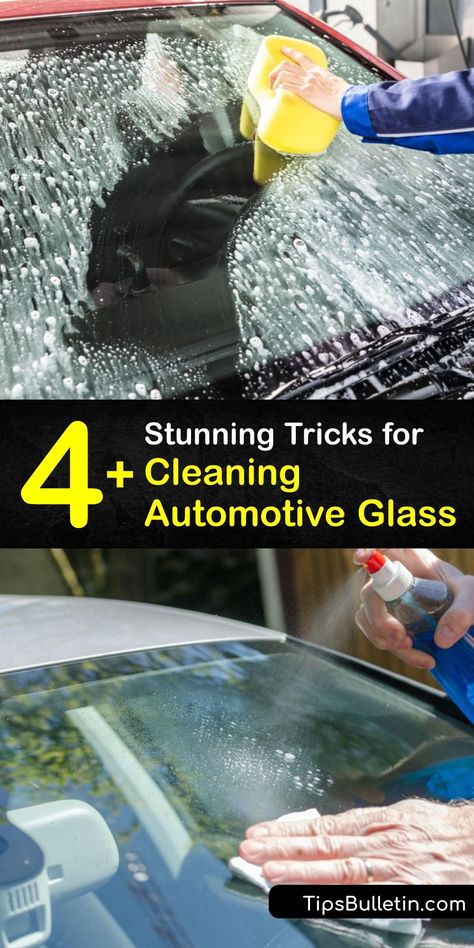 Cleaning car windows is simple with DIY window cleaner. Skip the car wash and remove dirt from your car window with a homemade auto glass cleaner and microfiber towel. Learn to clean your windshield without damaging a tinted window to keep your car safe and spotless. #cleaning #automotive #glass Auto Glass Cleaner, Car Window Cleaner Diy, Diy Windshield Cleaner, Cleaning Windshield Inside, Car Window Cleaning Tips, How To Clean Car Windows, How To Clean Car Windows Inside, How To Clean Windows Like A Pro, Car Windshield Cleaner