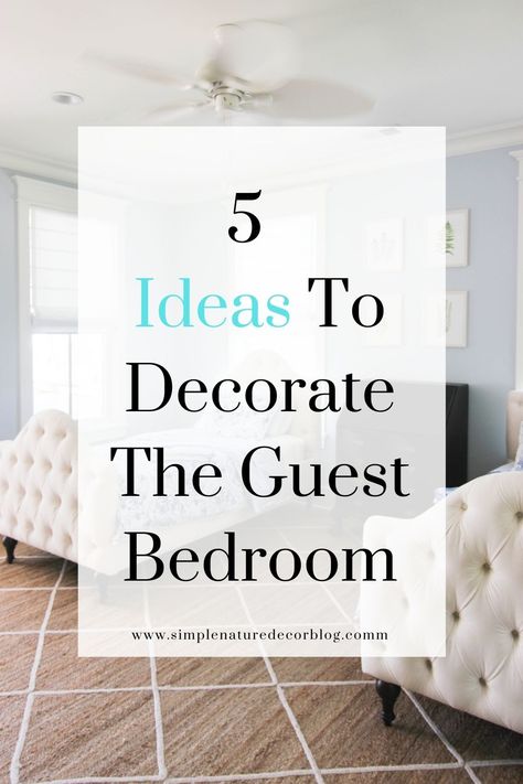 Create a special place for guests during the holidays by decorating the guest bedroom. #guestbedroom #bedroomideas Guestbedroomideas Guest Bedroom Bedding, Decorating On A Dime, Small Guest Bedroom, Two Twin Beds, House Guests, Guest Bedroom Decor, Budget Friendly Decor, Coastal Bedroom, Reversible Duvet Covers