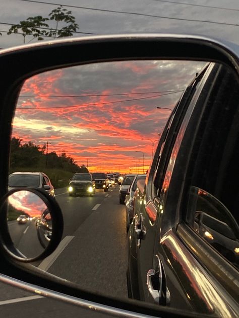 Hands Out Car Window Aesthetic, Forever Chasing Sunsets, Reflection Photos, Reflection Art, Chasing Sunsets, Cool Instagram, Instagram Photo Editing, Driving Photography, Evening Sky