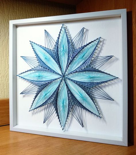 3-D String Art Mandala , Wall Hanging, Sacred Geometry, Feng Shui , Home Decor, Modern Office, Cafe Decor, Original gift String Art Mandala, Feng Shui Home, String Art Templates, Mandala Wall Decor, Mandala Wall Hanging, Art Mandala, Home Decor Modern, Mandala Wall, Mandala Wall Art