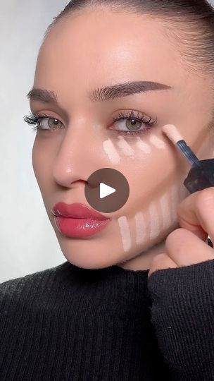 1.2M views · 13K reactions | www.instagram.com/annamakeup_artist 👩🏻‍🎨 | Influencer annamakeup_artist | Caleb Arredondo · Echo Sax End (Looped) Concealer Hacks, Contour Concealer, Perfect Winged Eyeliner, Wet Lips, Makeup Mistakes, Beauty Games, Makeup Transformation, Face Contouring, Lip Oil