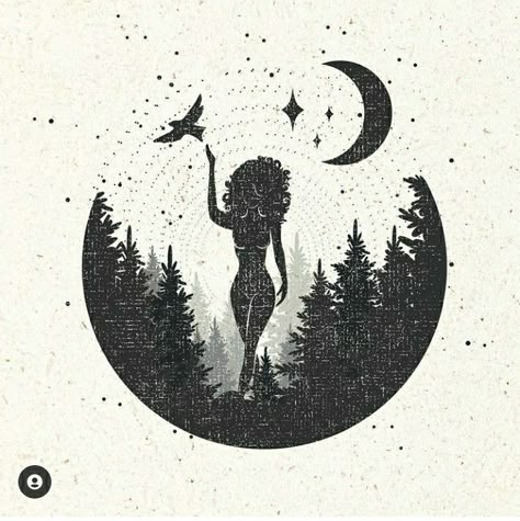 We Are Strong, Celestial Art, Goddess Art, Beautiful Ladies, Moon Art, Spiritual Art, Painting Inspiration, The Process, Art Inspo