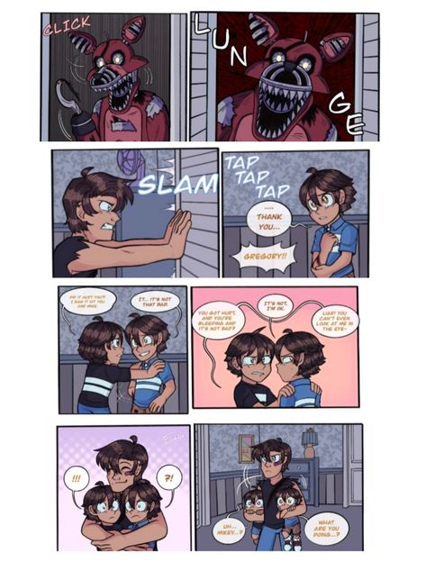 Michael And Gregory Fanart, Gregvan Fnaf Fanart, Gregory And Michael Fnaf, Michael Afton And Gregory, Evan Afton, Micheal Afton, Fnaf Fanart, Comic Tutorial, Michael Afton