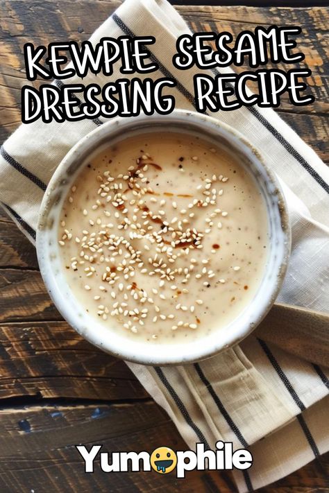 Kewpie Sesame Dressing Recipe Kewpie Roasted Sesame Dressing Recipes, Kewpie Sesame Dressing Recipes, Kewpie Recipes, Kewpie Sesame Dressing, Sesame Dressing Recipe, Roasted Sesame Dressing, Cultural Foods, Superfood Bowl, Cabbage Casserole Recipes