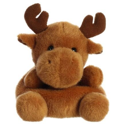 Aurora 5 in. Adorable Pocket-Sized Fun On-the-Go Play Cinnamon Moose Stuffed Animal Plush Toy, Brown, Size:Unisex Moose Stuffed Animal, Palm Pals, Easter Plush, Educational Toys For Toddlers, Fantasy Gifts, Cinnamon Brown, Holiday Toys, Dragon Toys, Knitted Animals