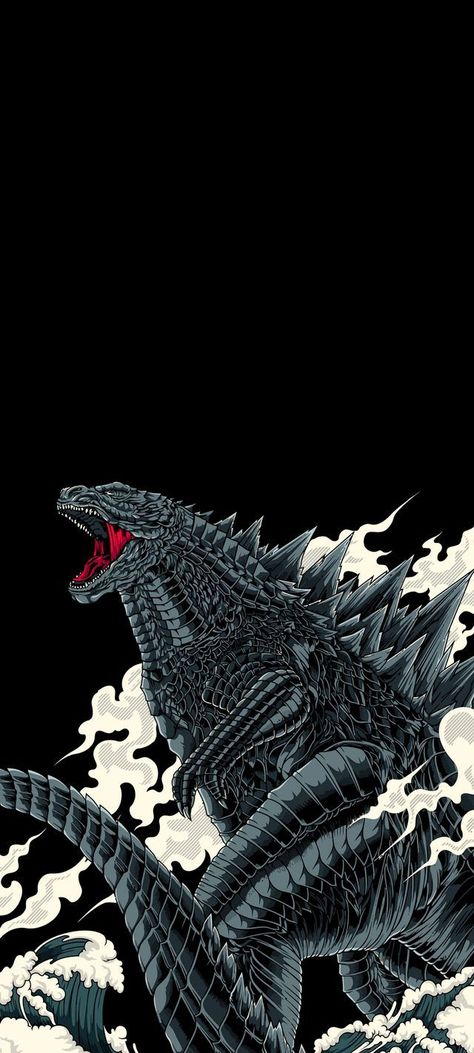 Godzilla Tattoo, Pretty Flowers Photography, Dragon Wallpaper Iphone, Aesthetic Motivation, Godzilla Wallpaper, Vaporwave Wallpaper, Cool Nike Wallpapers, Trippy Wallpaper, Cool Wallpapers For Phones