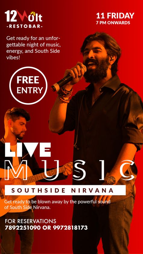 Join us at 12Volt Restobar every Friday, from 7:00 pm onwards for an unforgettable night of music and relaxation. Live Music Advertisement, Friday Night Playlist, Bar Live Music, New Orleans Bounce Music, Friday Music, Free Entry, Live Music, Energy, Music