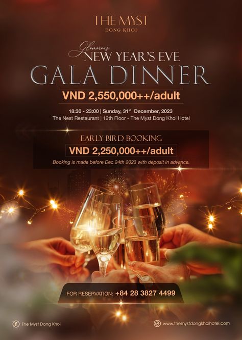 Gala Dinner Poster Design, Elegant Poster Design Inspiration, Wine Menu Design Layout, Dinner Poster Design, Dinner Invitation Design, Restaurant Flyer Design, Hotel Marketing Design, New Year Creative, New Years Dinner Party