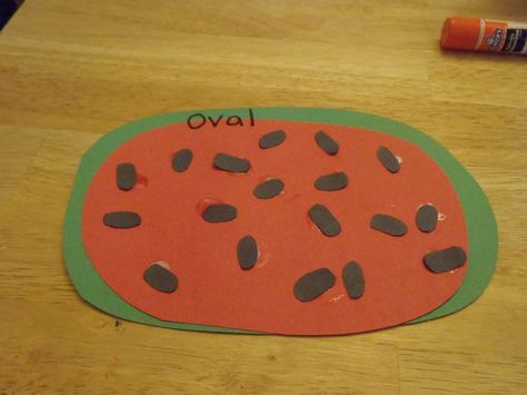 Preschool Oval Craft, Oval Activity Preschool, Oval Shape Art Preschool, Oval Shape Preschool Crafts, Oval Preschool Crafts, Oval Art Preschool Craft Ideas, Oval Crafts For Toddlers, Oval Activities For Toddlers, Oval Preschool