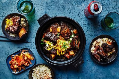 How I Came to Love the Korean Food I Grew Up Resenting - Bon Appétit Chilli Spice, Braised Short Ribs Recipe, Boneless Beef Short Ribs, Bon Appetit Recipes, Short Ribs Recipe, Braised Short Ribs, Ribs Recipe, Dutch Oven Recipes, Beef Short Ribs