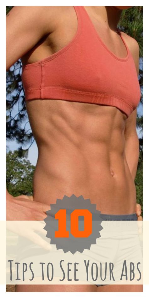 : Getting your abs to show is about having a clean diet, lowering body fat, and working out right. But these tips on top of that will make all the difference! Runners Body, Runner Training, Get Abs, Fitness Pictures, Ab Diet, Lower Body Fat, Abs Women, Clean Diet, Improve Mental Health