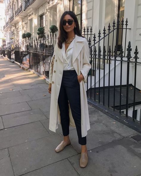 Hannah | COCOBEAUTEA on Instagram: “Definitely not what I’ve been looking like the past two days 😂🙈” Winter White Outfit, Look Office, Work Fits, Skandinavian Fashion, Look Formal, Business Outfit, Style Chic, Work Attire, Mode Inspiration