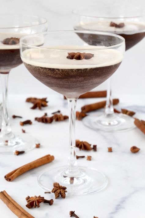 Chai Espresso Martini, Strawberry Protein Smoothie, Homemade Chai Tea, Halloween Snack Mix, Espresso Martini Recipe, Ice Chips, Breakfast Prep, Cocktails Recipes, Cake In A Jar