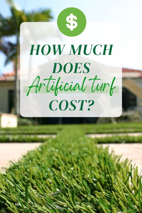 Picture of artificial turf with text "how much does artificial turf cost?" Realistic Artificial Turf, Artificial Turf Backyard, Artificial Turf Landscaping, Turf Backyard, Artificial Turf, Artificial Grass, Investment, Lawn, Nature