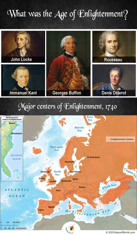 The Age of Enlightenment was an intellectual and a philosophical movement which took place from the late 17th to the early 19th-century. The movement kickstarted from Europe and later reached North America between 1685-1815. The Enlightenment History, Enlightenment Art, Government Lessons, Religious Tolerance, The Enlightenment, Christian Studies, World History Lessons, Age Of Enlightenment, Map Worksheets