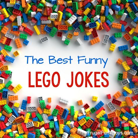 Funny LEGO Jokes for Kids - Frugal Fun For Boys and Girls Lego Jokes, Lego Camp, Entertaining Kids, Lunchbox Jokes, Lego Challenge, Lego Club, Lego Activities, Funny Jokes For Kids, Lego Birthday